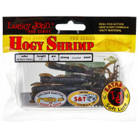 Съедобные искусственные виброхвосты LUCKY JOHN LJ Pro Series HOGY SHRIMP 3.5in, цвет S21, 5шт. 140174-S21