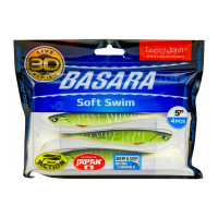 Виброхвосты LUCKY JOHN LJ 3D Series BASARA SOFT SWIM 5.0in, цвет PG11, 4шт. 140404-PG11