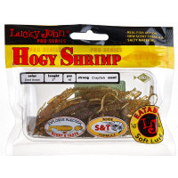Съедобные искусственные виброхвосты LUCKY JOHN LJ Pro Series HOGY SHRIMP 3.0in, цвет SB05, 10шт. 140140-SB05