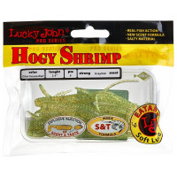 Съедобные искусственные виброхвосты LUCKY JOHN LJ Pro Series HOGY SHRIMP 3.5in, цвет S15, 5шт. 140174-S15