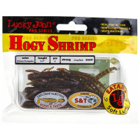 Съедобные искусственные виброхвосты LUCKY JOHN LJ Pro Series HOGY SHRIMP 3.5in, цвет PA03, 5шт. 140174-PA03