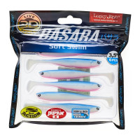 Виброхвосты LUCKY JOHN LJ 3D Series BASARA SOFT SWIM 3.5in, цвет PG05, 6шт. 140403-PG05