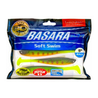 Виброхвосты LUCKY JOHN LJ 3D Series BASARA SOFT SWIM 5.0in, цвет PG01, 4шт. 140404-PG01