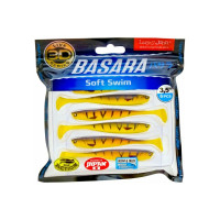 Виброхвосты LUCKY JOHN LJ 3D Series BASARA SOFT SWIM 3.5in, цвет PG08, 6шт. 140403-PG08