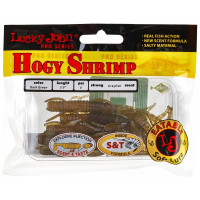 Съедобные искусственные виброхвосты LUCKY JOHN LJ Pro Series HOGY SHRIMP 3.5in, цвет SB05, 5шт. 140174-SB05