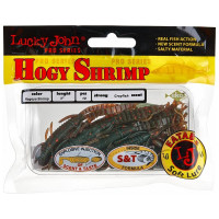Съедобные искусственные виброхвосты LUCKY JOHN LJ Pro Series HOGY SHRIMP 3.0in, цвет 085, 10шт. 140140-085