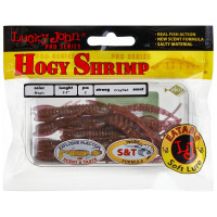 Съедобные искусственные виброхвосты LUCKY JOHN LJ Pro Series HOGY SHRIMP 3.5in, цвет S14, 5шт. 140174-S14