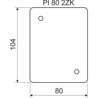 Теплоизолирующая подкладка KOPOS 104х80х5 мм (комплект 10 штук) PI 80 2ZK_XX