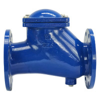 Клапан обратный шаровой DN.ru GGG50-GGG50-БНК-сп Ду100 Ру16 со сливной пробкой, чугунный D100-01579