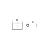 Накладная раковина WeltWasser WW ELBACH 565х425х140 20212 10000003864