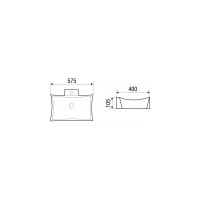 Накладная раковина WeltWasser WW ELBACH 575х400х105 1012 10000003855