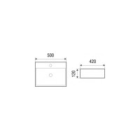 Накладная раковина WeltWasser WW ELBACH 500х420х120 21735 10000003863