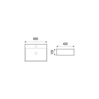 Накладная раковина WeltWasser WW ELBACH 600х420х120 2173 10000003865