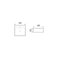 Накладная раковина WeltWasser WW ELBACH 420х420х120 2177 10000003862