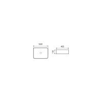 Накладная раковина WeltWasser WW ELBACH 510х405х110 2178 10000003842