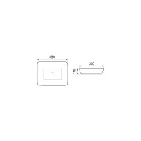 Накладная раковина WeltWasser WW ELBACH 490х350х110 2261 10000004560