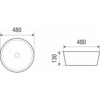 Накладная раковина WeltWasser WW ELBACH 480х480х130 32066 10000003845