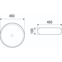 Накладная раковина WeltWasser WW ELBACH 460х460х100 3062 10000003868