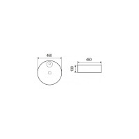 Накладная раковина WeltWasser WW ELBACH 460х460х100 3204 10000004568