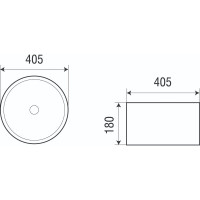 Накладная раковина WeltWasser WW ELBACH 405х405х180 3272 10000003838