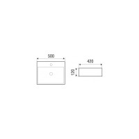 Накладная раковина WeltWasser WW ELBACH матовая черная, 500х420х120 21733 MB 10000004505