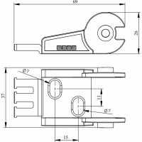 Соединитель гибкого кабельного канала Emas 20х25мм, внешний, пластик HKP020025ZEA