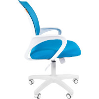 Компьютерное кресло CHAIRMAN 696 белый пластик TW голубой 00-07022785