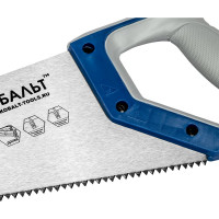 Ножовка по дереву 500 мм, шаг 5 мм/5 TPI, закаленный зуб, 2D-заточка КОБАЛЬТ 248-818