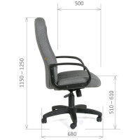 Компьютерное кресло CHAIRMAN 685 TW-12 серый N 00-07017607