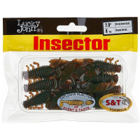 Съедобные искусственные виброхвосты LUCKY JOHN LJ Pro Series INSECTOR 2,8in, цвет 085, 8шт. 140184-085