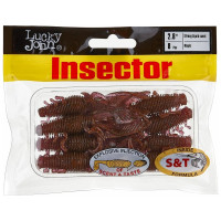 Съедобные искусственные виброхвосты LUCKY JOHN LJ Pro Series INSECTOR 2,8in, цвет S14, 8шт. 140184-S14