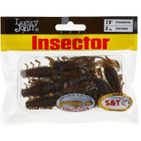 Съедобные искусственные виброхвосты LUCKY JOHN LJ Pro Series INSECTOR 2,8in, цвет PA03, 8шт. 140184-PA03