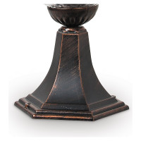 Садово-парковый светильник FERON серии Флер, PL594 60W 230V E27 коричневый, на постамент, 11622