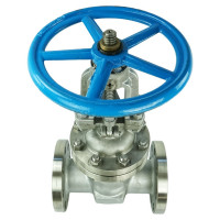 Клиновая задвижка DN.ru 30нж76нж Ду80 Ру64 фланцевая D040-01408