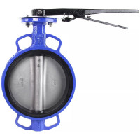 Поворотный дисковый затвор DN.ru WCB-316L-NBR Ду300 Ру16 с рукояткой D050-02180