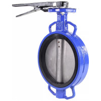 Поворотный дисковый затвор DN.ru WCB-316L-NBR Ду300 Ру16 с рукояткой D050-02180