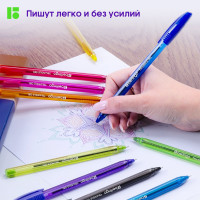 Набор гелевых ручек BERLINGO Triangle Gel 10 шт, 10 цветов, 0,5 мм, корпус ассорти CNg_20210