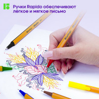 Набор капиллярных ручек BERLINGO Rapido 6 цветов, 0,4 мм, трехгранные CK_40006