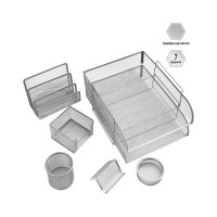 Настольный набор BERLINGO Steel&Style из металла 7 предметов, серебристый BMs_41701