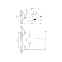 Смеситель для ванны Haiba HB60587