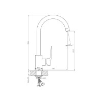 Смеситель для кухни Haiba HB70587