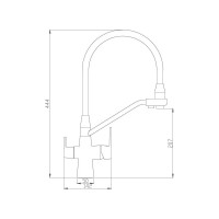 Смеситель для кухни Haiba HB76855