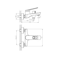 Смеситель для ванны Haiba HB60595