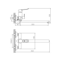 Смеситель для ванны Haiba HB22556