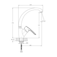 Смеситель для кухни Haiba HB4166-7