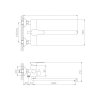 Смеситель для ванны Haiba HB22802