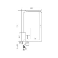 Смеситель для кухни Haiba HB70803