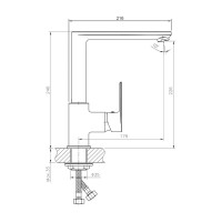 Смеситель для кухни Haiba HB70505-8 539263