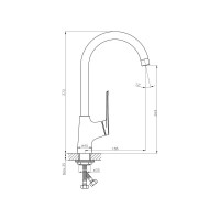 Смеситель для кухни Haiba HB70595