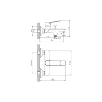 Смеситель для ванны Haiba HB60559